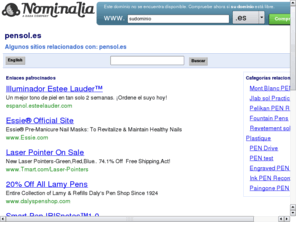 pensol.es: 
Registro y gestión de dominios internet, documentos necesarios, las últimas extensiones disponibles, lista de precios completa!
