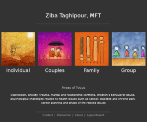 zibatherapy.com: Ziba Taghipour, MFT
Effective Individual, Couple, and Family Therapy