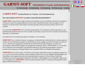 garnit-soft.de: GARNIT-SOFT
GARNIT-SOFT: Sanftstrahlmittel zur Fassaden- und Denkmalsanierung