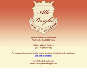 beballeborghe.com: BED & BREAKFAST ALLE BORGHE
Presentazione del Bed & Breakfast Alle Borghe