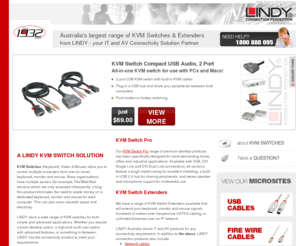 kvm-switch.com.au: KVM Switch, KVM Switches
LINDY Australia has a KVM switch for both simple and advanced KVM switching applications. Our company has a KVM switch to allow you to control multiple computers from one (or more) keyboard, monitor and mouse. Whether you require a basic desktop KVM Switch, a high end multi-user KVM switch with advanced features, or something in between, LINDY has the connectivity solution to meet your requirements.