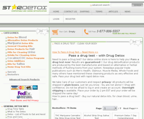 stardetox.com: How to pass a drug test? It's easy! | Drug Detox with StarDetox.com - Rapid detox
Easy and Fast Way to Pass a Drug Test. Do it now with our herbal detox products. Pass a drug test now - Easy use and Fast clean.!