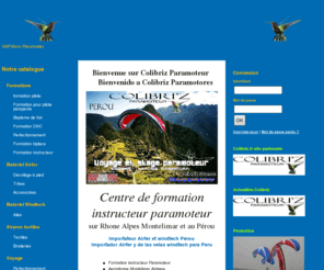 colibriz.com: Colibriz Paramoteur : formations instructeur paramoteur, voyages, expeditions pérou
Boutique formations paramoteurs et accesoires moteurs et textile sport