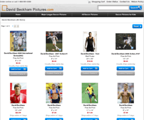 davidbeckhampictures.com: David Beckham Pictures
Find your favorite pictures of David Beckham and other Major League Soccer players. On sale now!