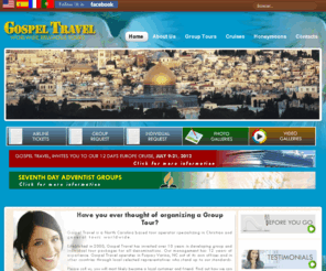 gospeltravel.net: Gospel Travel: Group and Individual Travel Worldwide
Gospel Travel Portal