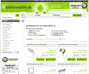 electro4000.com: Elektroartikel Online-Shop | elektro4000.de
Elektroartikel Online-Shop mit mehr als 200.000 Artikeln von der Waschmaschine bis zum Phasenprüfer