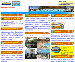 matinik.com: Location vacances Martinique. Location voiture Martinique. Location Villa Martinique. Location hôtel  Martinique.
Location Martinique : location de villa Martinique, location de bungalows et chambre d'hotes en Martinique. Plus de 500 locations en Martinique. Réservation d'hôtel Martinique. Location voiture en Martinique. Reservez votre location Martinique. Profitez des promo Martinique et derniÃ¨re minute.