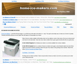 home-ice-makers.com: Ice Makers -  Portable Ice Maker, Mini Ice Maker
Home ice maker, portable ice making machine for home: Mini ice maker for USA, EU and UK.