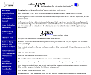 msen.com: Msen Home Page
Msen, Inc.  Michigan's Best Run Internet Service Provider