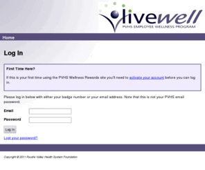 pvhswellnessrewards.com: Log In - PVHS Wellness
