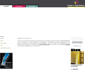 signaletique.net: Votre projet signalétique
signalétique.net l'information pour les professionnels de la communication visuelle et de la signalétique