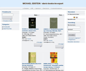 slavic-books.com: MICHAEL EBSTEIN / slavic-books-im-export
