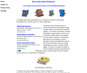 wormgearspeedreducer.com: Gear Reducers - Home
A gear reducer is a mechanical means of transmitting horsepower, normally at right angles and usually at slower speeds.