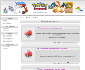 xn--pokmon-dva.biz: JCC Pokémon - Actualités
Retrouvez toutes les actualités du site et du JCC Pokémon.