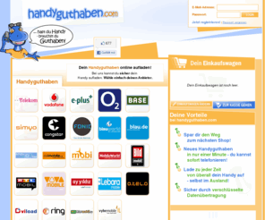 handy-guthaben.com: Handy online aufladen - Handyguthaben
Handyguthaben aller Anbieter online aufladen. Spar Dir den Weg zum nächsten Shop in nur einer Minute hast Du das Guthaben auf Deinem Handy! 