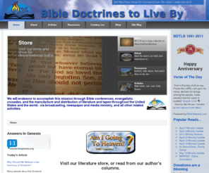 bdtlb.org: Bible Doctrines to Live By
Bible Doctrines to Live By