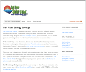 saltriverenergysavings.com: Salt River Energy Savings
Salt River Energy Savings is an all access free coupon site for Salt River Solar & Wind. Rather it be Solar, Roofing, Plumbing, or HVAC, we have all your energy savings.