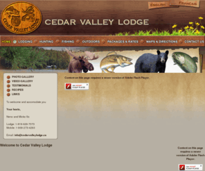 cedarvalleylodge.ca: Cedar Valley Lodge - A fishing PARADISE on Lake Kipawa
Cedar Valley Lodge - A fishing PARADISE on Lake Kipawa