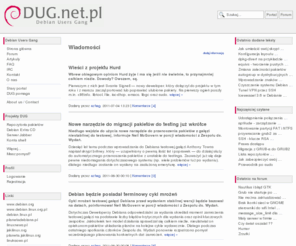 dug.net.pl: Polski portal Debiana - Debian Users Gang
Polski portal Debiana. Wiadomości, forum dyskusyjne, opisy programów, instalowanie, rozwiązywanie problemów, porady i ciekawostki.