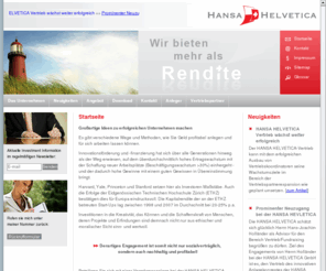 hansa-helvetica.de: Startseite
HANSA HELVETICA GmbH - Chancen erkennen, Krisen nutzen!