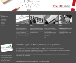 picitmedia.com: PICITMEDIA | Werbeagentur Berlin, Corporate Design, Webdesign, Fotografie
Werbeagentur aus Berlin mit ganzheitlichen Konzepten vom Logo, Corporate Design über Fotografie, Printmedien bis zum Webdesign. Sie haben eine Idee? Wir zeigen, was Sie können!