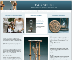 tkyoung.com: Hourglass - The selection of hourglasses in our collection
Hourglass - The selection of hourglasses in our collection includes a variety of running times from 30 seconds to 4 hours as well as custom filled. The cases for our sand timers are handcrafted using personally selected domestic and exotic solid hardwoods.