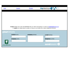 bigdatashop.co.uk: Big Data Shop
List Rental/Inserts suppliers