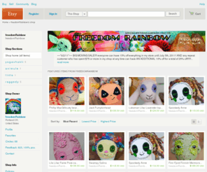 friedlotus.com: freedomRainbow by freedomRainbow on Etsy
~~*3/26/11*~~ i will be out of town from March 30 - April 3rd and will go on vacation mode until i get back. THANKS to all my customers and