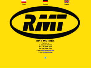 rmtmotors.com: Strona główna
części przemysłu motoryzacyjnego,<br> okrętowego, maszynowego , chłodniczego, chemicznego