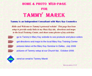 tammymarek.com: Tammy Marek's  web page
Tammy Marek's  web page