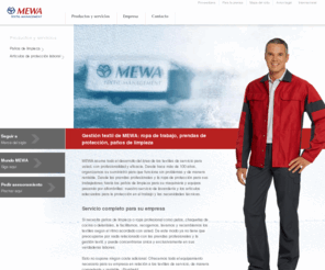 textil-management.es: Productos y servicios - MEWA
MEWA asume para usted toda la organización del ámbito del servicio de productos textiles. El servicio completo abarca desde el vestuario de trabajo y de protección, pasando por paños de limpieza, alfombrillas y artículos de protección laboral, hasta la limpieza de máquinas e instalaciones: de cualquier área 