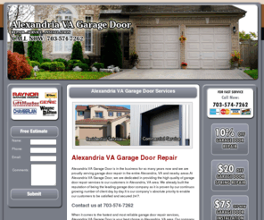 alexandriavagaragedoor.com: Alexandria VA Garage Door Repair | Garage Door opener repair in Virginia | Alexandria VA Garage Door Installation | Garage Opener repairs in Virginia
 Alexandria VA Garage Door Call now:703-574-7262. When it comes to the fastest and most reliable garage door services, Alexandria VA Garage Door is your best choice in Alexandria, VA area.