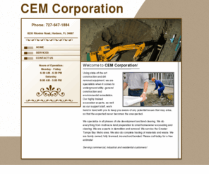 cemcorporation.com:   Land Clearing and Leveling Contractors - Hudson, FL - CEM Corporation
Hudson, FL, is the home of CEM Corporation.