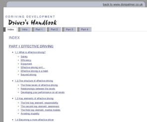 drivinghandbook.co.uk: Don Palmer's Driving Handbook
Don Palmer's Driving Handbook