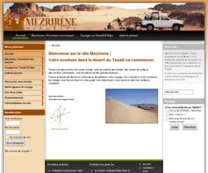 mezrirene.net: http://www.mezrirene.com - Accueil
Mezrirene, votre guide Touareg pour le Tassili