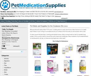 pet-medication-supplies.net: Pet Medications & Discount Pet Meds
Are you looking for the right Pet medicine for your favorite Pet? We review dozens of Discount Pet Meds for your animal