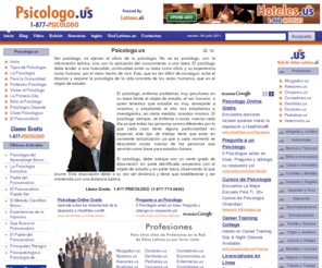 psicologo.us: Psicologo.us - 1-877-PSICOLOGO
Psicologos psicologo, ayuda psicologica, empleo de psicologo, psicoterapia, empleo para psicologos, colegio de psicologos, psicologos en linea, consulta de psicologos, asociacion de psicologos medicos, doctores, tratamientos, pacientes, estudios de psicologia, psicologa, Sagaz, Sutil, Perspicaz, Conocedor.