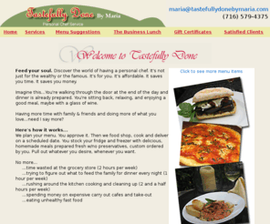 tastefullydonebymaria.com: Tastefully Done by Maria Personal Chef Service - Buffalo, NY
