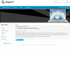alexbaines.com: Welcome to Restart IT
Joomla! - the dynamic portal engine and content management system