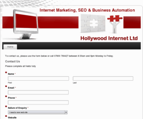 hollywood-internet.com: UK Web Design & Internet Marketing Wythall Birmingham Internet Marketing, SEO & Business Automation
Internet Marketing experts, Hollywood Internet Ltd build web sites to promote your business. We are cheaper than most. Our background is sales & marketing.