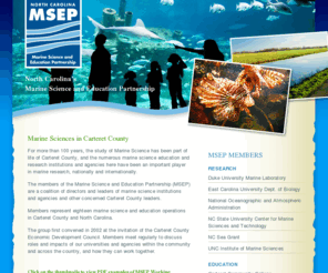 ncmsep.org: North Carolina Marine Science and Education Partnership
 