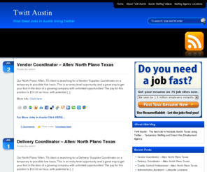 twittaustin.com: Twitt Austin - Austin Jobs and Employment Staffing Agency
Austin Jobs and Employment Staffing Agency for Careers.  Frontline Source Group - Staffing Agency in Austin Texas.