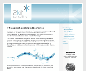 2kit.de: 2kit consulting | Serviceorientierte Beratung für IT Management und Engineering
2kit consulting bietet Ihnen serviceorientierte Beratung für IT Management und Engineering