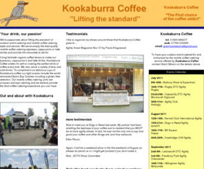 kookaburracoffee.co.uk: Kookaburra Coffee - Mobile catering | Coffee Catering | Outside catering
Kookaburra Coffee - Mobile catering and outside catering for your outdoor event