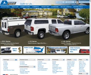 4are.com: Manufacturer of Truck Caps, Truck Canopies, Truck Toppers, Camper Shells, Hard Tonneau Covers, Work Caps, Fiberglass Tops, and Truck Accessories.
A.R.E. Truck Caps & Truck Accessories manufacturer of fiberglass pick-up truck caps, truck canopies, tops, toppers, truck toppers, camper shells, canopies, hard tonneau covers, work caps and truck accessories.