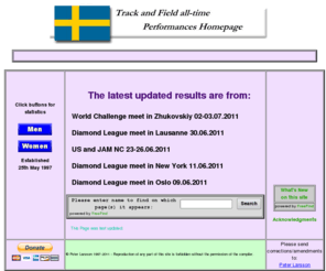 alltime-athletics.com: Track & Field all-time performances
A very detailed website/source with deep all-time list for both men and women in almost every athletics event. Udated frequently. A must for all track and field enthusiasts.