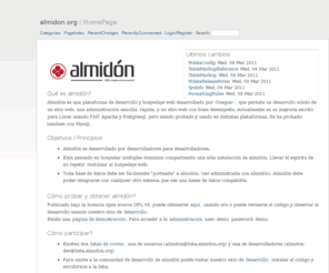 almidon.org: almidon.org: Ultimos cambios
Documentacion sobre CMS almidon de Guegue