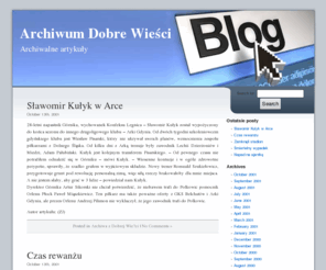 artykulyzgazet.com: Archiwum Dobre Wieści
