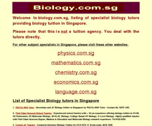 biology.com.sg: Biology.com.sg - Biology Tuition in Singapore
Biology Tuition in Singapore