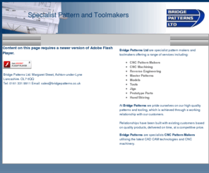 bridgepatterns.co.uk: CNC Pattern Makers, Bridge Patterns Reverse Engineering Patternmakers - CNC Foam Machining .
Bridge Patterns Ltd - Manchester, Specialist in Reverse Engineering, CNC Pattern Makers and Toolmakers